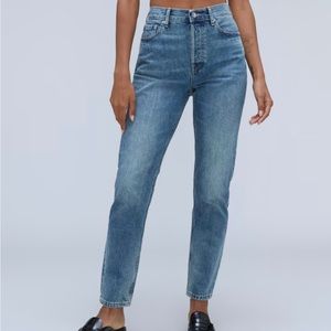 Everlane 90’s cheeky in vintage blue wash